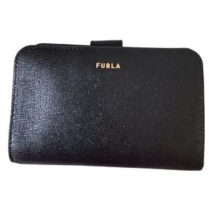 Furla Elegant Black Leather Wallet
